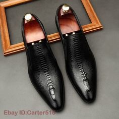 Find many great new & used options and get the best deals for 2022 Mens Wedding Oxford Shoes Genuine Leather Brogue Men's Dress Shoes For Men at the best online prices at eBay! Free shipping for many products! Formal Shoes For Men Black, Mens Designer Dress Shoes, Business Formal Shoes, Men's Dress Shoes, Brogues Men, Business Casual Shoes, Brown Dress Shoes, Flat Dress Shoes, Formal Loafers