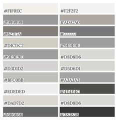 the different shades of gray and white are shown in this graphic diagram, which shows how many