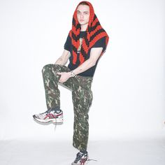 "Vintage 90s military camo cargo trousers in green   Size on tag : -, Approx. size : M/L, Waist : 44 cm / 17\", Inseam : 74 cm / 29\". Material : Polyester, Cotton, Lining : -.    Model Height : 183 cm / 6'1\"" Camouflage Cargo Pants For Streetwear, Military Camouflage Cargo Pants For Streetwear, Desert Camo, Vintage Trousers, Style Expert, Cargo Trousers, Mens Trousers, Vintage Skirt, Model Height