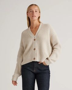 100% Organic Cotton Fisherman Boxy Cropped Cardigan Boyfriend Cardigan, One Step Closer, Cropped Cardigan Sweater, Silk Cami, Quarter Zip Sweater, Cotton Cardigan, Break Out, Same Style, Cropped Cardigan