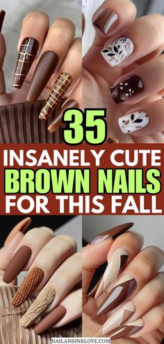 brown nails, brown nails with chrome, almond brown nails, brown nails ideas, fall nails Brown Nails With Chrome, Almond Brown Nails, Cute Brown Nails, Brown Nails Ideas, Brown Chrome Nails, Nails With Chrome, Brown Chrome, Brown Nail Art, Fall Ombre