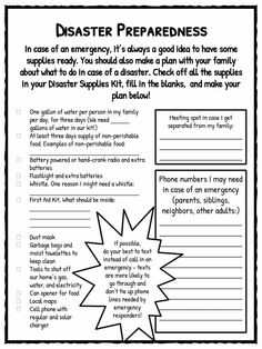 Natural Disaster Worksheets, Facts & Historical Information For Kids Volcano Lesson, Natural Disaster Preparedness, Earth Science Lessons, Geography Worksheets, Reading Comprehension Lessons, Teaching Geography, Literacy Worksheets, 6th Grade Science