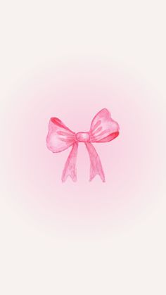 a pink bow on top of a light pink background with the word love written below it