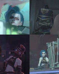 four different images of the same character from overwatch