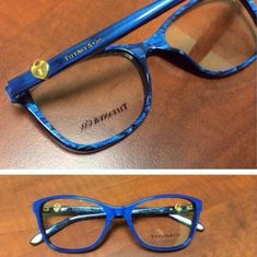 Tiffany And Co Prescription Glasses Rare Used Add Your Prescription Tiffany & Co. Eyeglasses Tf 2081 8159 Striped Blue Frame Italy 51[]17 135 Tiffany Glasses Frames, Glasses Women Fashion Eyeglasses, Ladies Glasses, Tiffany Eyeglasses, Cateye Glasses, Vintage Eyeglasses Frames, Prada Eyeglasses