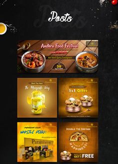 the website is designed to look like food