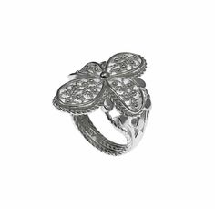 This Cross Ring comes as Gold Plated Silver or silver in Size 5-12. Couture Designer, Unique Filigree Exceptional Band Ring, Gift Boxed, ready to presented to the art loving woman. It is timeless. Intergenerational. Artistic, Never out of fashion. The ring is approximately 1.25 Inch long. This will come in a designer pouch, put in gift box and a romance card. It is a gift that will create memories for years to come. For this particular ring if desired We may be able to change the stone to your f Luxury Silver Filigree Ring In Sterling Silver, Silver Diamond Ring With Intricate Design As Gift, Silver Sterling Silver Engraved Diamond Ring, Handmade Silver Diamond Ring Fine Jewelry, Engraved Silver Diamond Ring In Sterling Silver, Engraved Silver Sterling Diamond Ring, Silver Engraved Diamond Ring Gift, Handmade Silver Flower Ring In Fine Jewelry Style, Handmade Silver Flower Ring Fine Jewelry