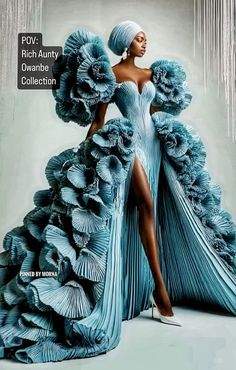 Art by t.atelierr (IG) Wedding Dresses Ideas, Crazy Dresses, High Fashion Dresses, Conceptual Fashion, Glamour Dress, Fantasy Gowns, Futuristic Fashion, Dresses Ideas, Fantasy Dress