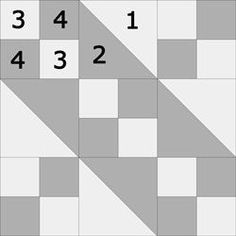 an image of a puzzle game with numbers on the side and one in the middle