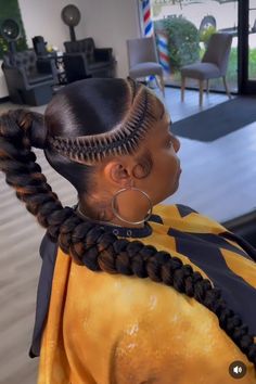 Braid Hacks, Braided Ponytail Black Hair, Long Ponytail Hairstyles, Top Braid, Weave Ponytail Hairstyles, Sleek Ponytail Hairstyles, Big Box Braids Hairstyles, Black Ponytail Hairstyles, Feed In Braids Hairstyles