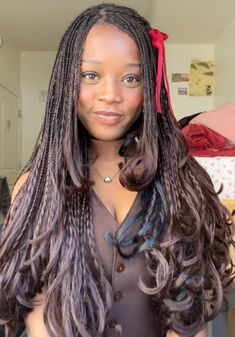 Layerd Braids For Black Women, Nollywood Braids Hairstyles, Pick N Drop Braids, Color 33 Braids, Layered Braids, Hair Styles Braids, Styles Braids