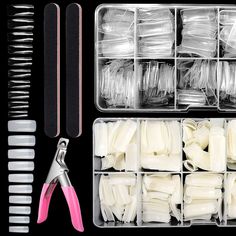 PRICES MAY VARY. 3 in 1 Nail Tip Kit: The acrylic nail tip kit includes 500pcs clear nail tips, 500pcs natural nail tips, 2 pcs nail files, 1 pcs nail cutter, which meet your all needs for DIY nail art or nail home salon. And the nail tips square are easy to shape, file flat, paint and use with gel polish, acrylic powder nail, dip powder nail, so you can make more nail tips design. Safe and High Quality Material: Our acrylic nail tips are made of high quality ABS material with proper thickness, Acrylic Nails Professional, Square Nail Tips, Natural Nail Tips, Natural Fake Nails, Clear Nail Tips, Nails Professional, Natural Acrylic, Nail Polish Gift, Natural Acrylic Nails