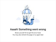 an ad for aaah something went wrong, but it's not true or false