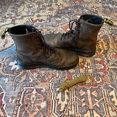 Dr. Martens Combs Crazy Horse Leather Casual Boots! Men Size 10 Brown Never Worn, Basically Brand New. No Box But Comes With Extra Laces. Brown Boots Outfit Men, Brown Boots Men, Best Cowboy Boots, Brown Boots Outfit, Worn Boots, Mens Brown Boots, Boots Outfit Men, Shoes Dr Martens, Western Shoes