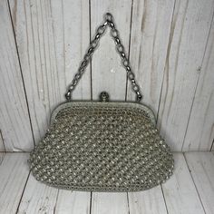 Silver Beaded Evening Bag For Formal Occasions, Formal Silver Beaded Evening Bag, Silver Beaded Clutch For Formal Occasions, Formal Silver Beaded Clutch, Silver Beaded Bag For Events, Silver Beaded Evening Bag For Events, Silver Beaded Evening Bag, Silver Beaded Rectangular Evening Bag, Silver Beaded Glamorous Clutch