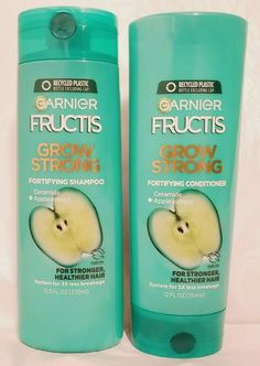 Garnier GROW STRONG SET Shampoo Conditioner Fructis Hair Repair  Check out hundreds of health and beauty items at our store Bundles of Beauty! Garnier Fructis Grow Strong, Hair Repair Treatments, Plastic Bottle Caps, Garnier Fructis, Hair System, Natural Hair Products, Grow Strong, Daily Necessities, Hair Repair