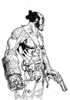 Hellboy Sketch, Marvel Characters Art, Boy Tattoos, Dark Art Drawings, Drawing Images, Comic Book Artists