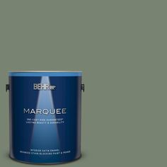 the behrot marquee paint is shown in an open, dark purple color