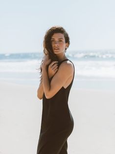 "KEIRA is a open back linen maxi dress. DETAILS - Sleeveless design - Maxi length - Open back - 100% midweight European linen fabric - Cut and sewn to order just for you in our studio COLOR - Black, you can also choose other colors above - Fabric samples are available here https://www.etsy.com/listing/586569696/linen-fabric-samples SIZING & FIT - Fits loose - Bust is approximately 36 inches / 91 cm - Hips is approximately 43 inches / 109 cm - Length is approximately 49 inches / 124 cm - Meas Black Maxi Sleeveless Dress For Beach, Black Sleeveless Maxi Dress For The Beach, Black Sleeveless Maxi Dress For Beach, Black Sleeveless Backless Beach Dress, Black Backless Sleeveless Dress For Beach, Black Backless Sleeveless Beach Dress, Chic Black Linen Beach Dress, Chic Black Linen Dress For The Beach, Black Sleeveless Linen Dress For Summer