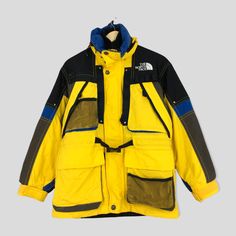 Vintage The North Face Skiwear Jacket Small Vintage 90's North Face Ski Wear Yellow Jacket North Face Tnf Hoodie Skiing Parka Bomber Size S by slayvin on Etsy Tnf Jacket, The North Face Ski, Nort Face, North Face Ski, Yellow Jacket, Ski Wear, North Face Jacket, Used Clothing, Dhl Express