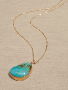 Sonora Turquoise Pendant Necklace | Aureus + Argent | Banana Republic Nan Necklace, Turquoise Jewelry Gold, Big Pendant Necklace, Aesthetic Collection, Modern Jewellery, Freshwater Pearl Jewelry, Turquoise Pendant Necklace, Gold Pendant Jewelry, Pendent Necklace