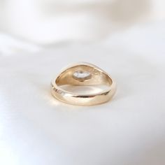 In this unique custom made-to-order ring, we’ve married the old world with the new. Designed by Hail The Maison and made by hand with our local New York jewelers, we breathe new life into this handpicked vintage diamond and recycled 14k gold. This is absolutely the envy-inducing type of ring you'll never take off. The unique eye-shaped design lends to the regalness of the marquis stone and allows this diamond to truly shine and lift from the setting while also suggesting protection or ‘continuous watching over’ for the wearer. Sitting proudly on your finger, it’s a true showcase ring that marries perfectly with finer gold and something to cherish forever 💫 Please note this ring is made to order and has a turnaround time of 3-4 weeks * Size - please include your specific size in notes. * 1 Diamond Eyes, Eye Ring, Types Of Rings, Vintage Diamond, Old World, Old Things, Stone, Gold