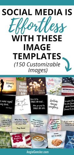 social media is effortless with these image templates