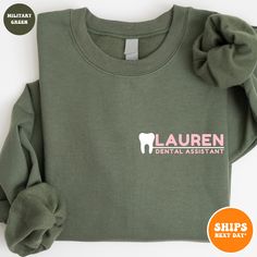 To ensure a smooth and hassle-free transaction, please take a moment to read the full listing, FAQs, policies, and shop announcement. We appreciate your effort and cooperation! 👚 MATERIAL 👚 * ADULT and YOUTH Crewneck Sweatshirt: 50% Cotton, 50% Polyester  📏 SIZING 📏 * COMFORT COLORS: Relaxed Fit * GENERIC (Unisex Short Sleeve): Standard Fit - true to size. For a baggier or oversized look, consider sizing up!  🖨️ PRINT APPLICATION 🖨️ All our garments are printed with premium eco-friendly wa Ortho Office, Dental Shirt, Dental Assistant Shirts, Dental Shirts, Cute Tooth, Dental Student, Medical Outfit, The Office Shirts, Overland Park