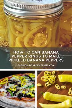 how to can banana pepper rings to make pickled banana peppers in a mason jar