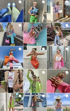 Color Theme Instagram Feed, Colourful Instagram Feed Ideas, Colorful Instagram Aesthetic, Aesthetic Fashion Instagram Feed, Colour Instagram Feed, Colorful Ig Feed, Fashion Instagram Feed Inspiration, Instagram Feed Inspiration Colorful, Instagram Aesthetic Colorful