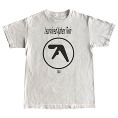 screen printed by hand on gildan 5.3 oz 100% cotton heavyweight shirt Twin Shirts, Aphex Twin, Come To Me, How To Make Tshirts, Band Tees, Shirt White, Cool Shirts, Screen Printing, Gender Neutral