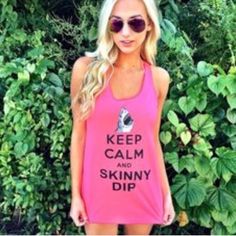 Racerback And Loose Fit. Nwot Fitted Fun Tank Top For Spring, Dance Tops, Neon Pink, Keep Calm, Loose Fitting, Neon, Womens Tops, Tank Tops, Women Shopping