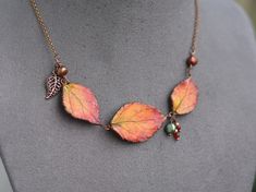 Autumn Jewelry Fall Leaf Necklace Autumn Women Accessory | Etsy Hungary Autumn Jewelry Diy, Handmade Leaf Necklace For Gift, Nature-inspired Leaf Jewelry Gift, Handmade Leaf-shaped Jewelry For Wedding, Handmade Leaf-shaped Wedding Jewelry, Handmade Leaf Shaped Necklace For Gift, Unique Leaf-shaped Jewelry For Jewelry Making, Elegant Handmade Leaf Necklace, Cheap Leaf-shaped Nature-inspired Jewelry