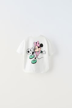 MINNIE SPORTY ©DISNEY T-SHIRT - Pastel pink | ZARA United States Disney Print, Disney T Shirt, Summer Baby Clothes, Disney T, Rose Pastel, Zara Kids, Disney Tshirts, Kids Sale, Long Tshirt