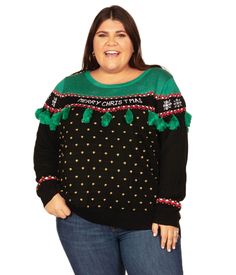 Get ready to spread some holiday cheer (and maybe a few laughs) with our Women's Christmas Tree Tassel Plus Size Ugly Christmas Sweater! Featuring fun and festive Christmas tree tassels, this plus size sweater is the perfect addition to your winter wardrobe. 'Tis the season to be cozy and stylish! Tassel Sweater, Ugly Christmas Sweater Women, Holiday Knits, Tipsy Elves, Ugly Christmas Sweaters, Christmas Outfits Women, Christmas Sweaters For Women, Ugly Christmas Sweater Funny, Holiday Sweater