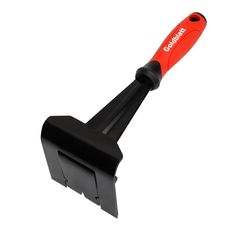 a black and red tool on a white background