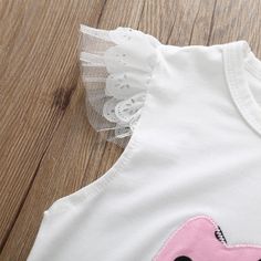 Girls Kitty Polka Dot Lace Sleeveless Top & Shorts Baby Girl Wholesale - PrettyKid Cute Sleeveless Tank Top For Playtime, Hello Kitty Print Sleeveless Top For Spring, Sweet Sleeveless Summer Sets, Cute White Tank Top For Playwear, Sweet Sleeveless Cotton Set, Sweet Sleeveless Sets For Spring, Cute White Sleeveless Sets, Fancy Fabric, Girls Denim Shorts