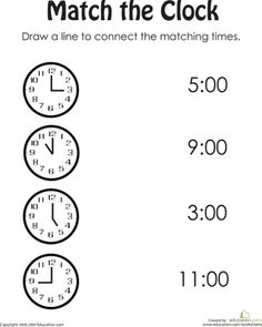 a printable worksheet for telling time on the clock to children and adults