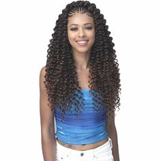 Bobbi Boss Brazilian Pineapple Deep 18" is a crochet braid that is interlocking in one of the most popular styles for a convenient yet long and hot style! Crochet interlocking Lightweight Gentle on fingers Hot water setting Flame retardant Brazilian Pineapple, Crochet Braids Hairstyles Curls, Dream Hairstyles, Best Lace Front Wigs, Bob Braids Hairstyles, Crochet Hairstyles, Super Easy Hairstyles, Bob Braids, Crochet Braid