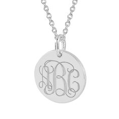 *Disc Circle Size : 1/2 Inch (1.2 cm) X 1/2 Inch (1.2 cm). *Pendant Thickness : 0.9 mm *3 Initials Monogram Letters. *Premium high end quality fine solid sterling silver with high polished finish and deeply engraved your name by laser machine, this pendant cut out by latest technology laser machine, top quality guaranteed. *Made in USA, ships from Los Angeles CA, USA. *Offer 1 year free warranty and from the date of you receive, you have 14 days to evaluate your purchase, and if you are not 100% Classic Silver Engraved Charm Necklace, Classic Silver Engraved Charm Necklaces, Silver Monogram Medallion Necklace, Silver Medallion Necklace With Monogram, Silver Engraved Round Disc Charm Necklaces, Classic Engraved Round Pendant Charm Necklace, Silver Monogram Round Pendant Necklace, Silver Charm Necklace With Laser Engraved Round Pendant, Silver Round Charm Necklace With Laser Engraving