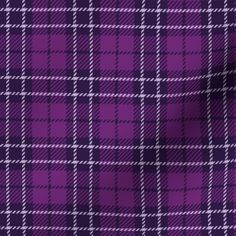 a purple and white plaid fabric