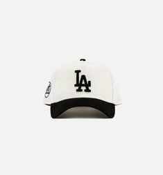 Give your outfit a unique twist with this exclusive Los Angeles Dodgers 9Forty Hat. With a snapback adjustable closure on the back and a unique LA embroidered Logo on the front. White Flat Bill Trucker Hat For Baseball Season, White Snapback Hat With Curved Bill For Baseball Season, Urban Snapback Trucker Hat For Baseball Season, Adjustable Trucker Hat With Embroidered Logo For Streetwear, Adjustable Curved Bill Snapback For College, Adjustable Fitted Hat With Curved Bill For College, White 5-panel Baseball Cap For Baseball Season, Snapback Baseball Cap For Baseball Season Streetwear, Adjustable Baseball Cap With Embroidered Logo For Streetwear