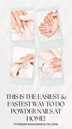 OMG This is the easiest & fastest way to do dip powder nails at home! Dip Powder Nails At Home