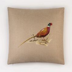 Cock Pheasant Cushion - Countryman John Blind Art, British Countryside, Country Scenes, Contact Form, Printed Cushions, Woodland Creatures, Pheasant, The Animals, Intricate Designs