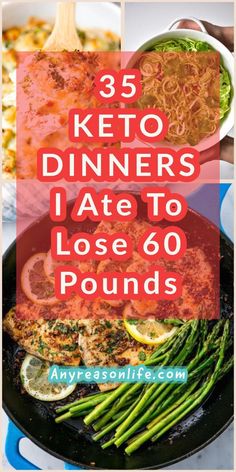 the cover of 35 keto dinners i ate to lose 60 pounds