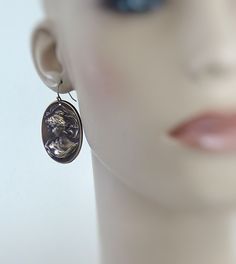 "Vintage Jewelry - Vintage Earrings - Cameo Earrings - Art Nouveau Earrings - Brass Earrings - Chloe's Vintage Handmade Jewelry These are such pretty vintage brass vintage earrings. Beautiful Art Nouveau cameo design of a woman wearing a wreath crown. Chloe says, Wear them and feel fabulous!\" They measure 1 3/4\" long from the top of the ear wire. Thanks for visiting Chloe's" Nouveau Earrings, Wreath Crown, Art Nouveau Earrings, Art Nouveau Earring, Cameo Earrings, Vintage Jewelry Art, Bee Jewelry, Earrings Art, Bee Earrings