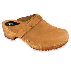 Looking for quality leather clogs that your family would love? Camel Nubuck/Pull-up Klogga  - quality clogs form our brand mark, natural pull-up/nubuck leather, wooden soles, handmade, Swedish design - everlasting and best choice for those who prefer wooden footbed; excellent for professional and everyday use > Natural, quality leather with Klogga  brandmark > Natural wooden footbeds painted light brown > Excellent support and comfort due to orthopaedic wooden soles > Wood allows the feet to breathe and absorbs sweat > Can be used for long hours a day > For classic style and quality lovers Heel height is about 5 cm (2 inches). These clogs will be great at work and around the house, especially for demanding users. Brand Mark, Wooden Clogs, Design Shoes, Swedish Design, Leather Clogs, Clogs Shoes, Pull Up, Nubuck Leather, Shoes For Men