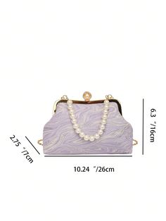 This chic handbag is the ultimate evening accessory, boasting a stylish purple gradient moire print. Its sleek design and premium materials make it the perfect complement to any elegant outfit. Elevate your style with this sophisticated and versatile purse. Color : Mauve Purple Bag Size : Medium Pattern Type : Textured Pattern Type : Kiss Lock Bag Composition : 100% Polyester Material : Polyester Bag Height Bag Length Bag Width 16 26 7 Elegant Purple Clutch For Everyday Use, Elegant Purple Shoulder Bag, Purple Clutch Shoulder Bag For Formal Occasions, Elegant Purple Clutch For Daily Use, Purple Clutch Evening Bag For Formal Occasions, Elegant Purple Handheld Bag, Formal Purple Clutch Shoulder Bag, Formal Purple Clutch Evening Bag, Elegant Purple Evening Clutch