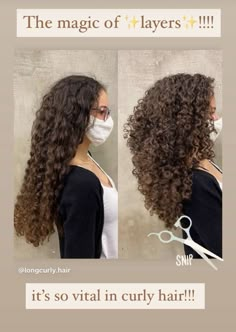 Long Curly Haircuts, Natural Curly Hair Cuts, Layered Curly Hair, Curly Hair Photos, Haircuts For Curly Hair, Hairdos For Curly Hair, Curly Hair Inspiration, Curly Girl Hairstyles, Curly Hair With Bangs