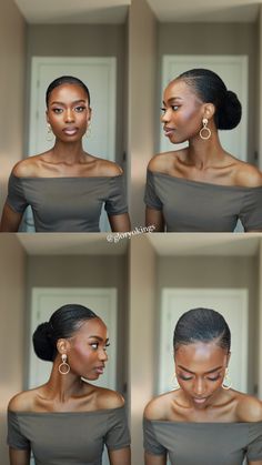 Natural hair, natural hairstyle, 4c natural hair. Sleek low bun, sleek low bun hairstyles, sleek low bun natural hairstyle . 4c hairstyle Hair Outline, Afro Hair Bun, Natural Hair Wedding, Date Night Hair, Natural Hair Bun Styles, Twisted Hair, Night Hairstyles, 4c Natural Hair